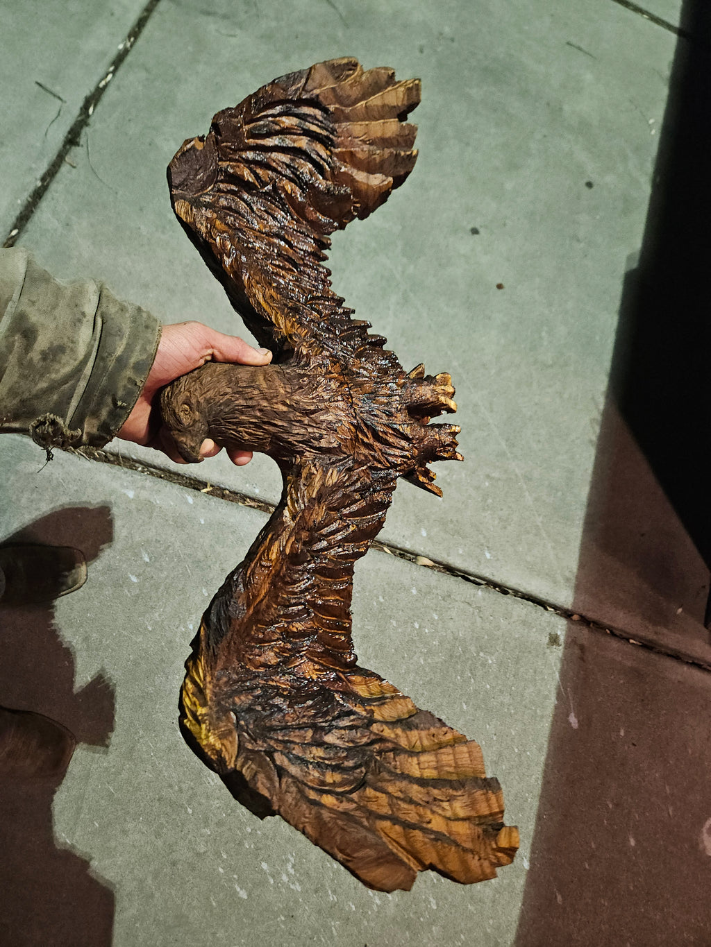 Scale Eagle Carving