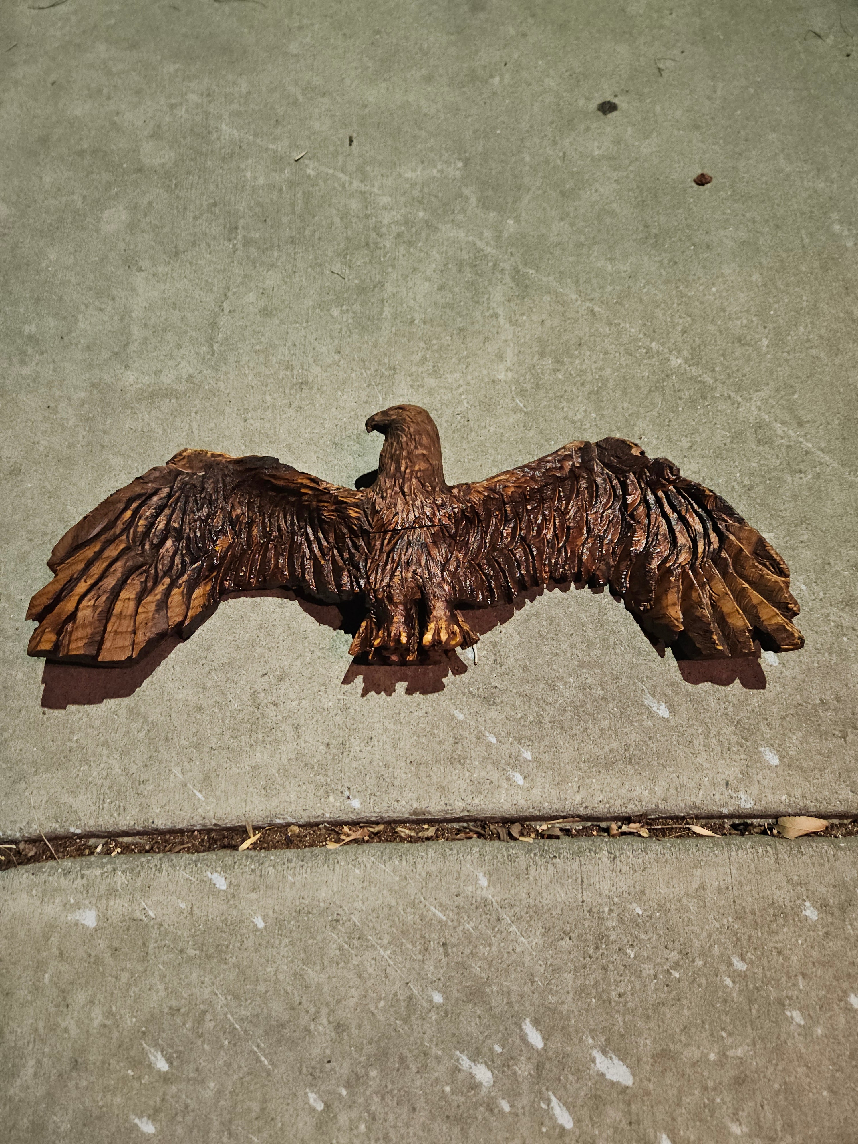 Scale Eagle Carving