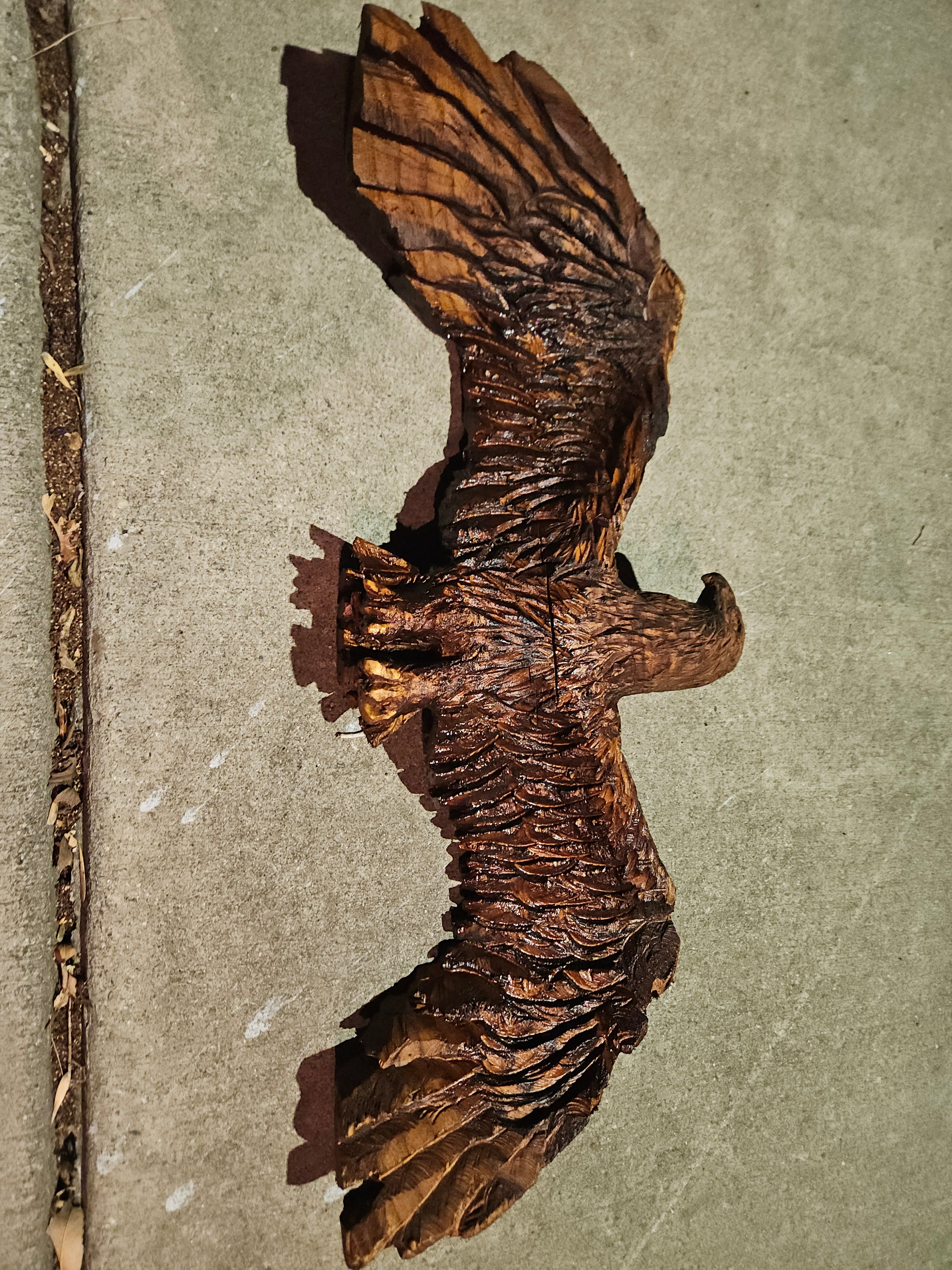 Scale Eagle Carving