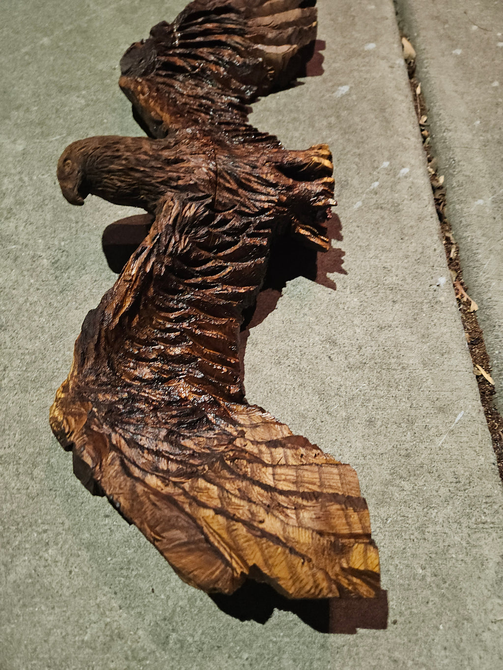 Scale Eagle Carving