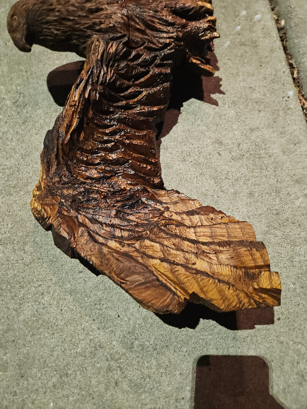 Scale Eagle Carving