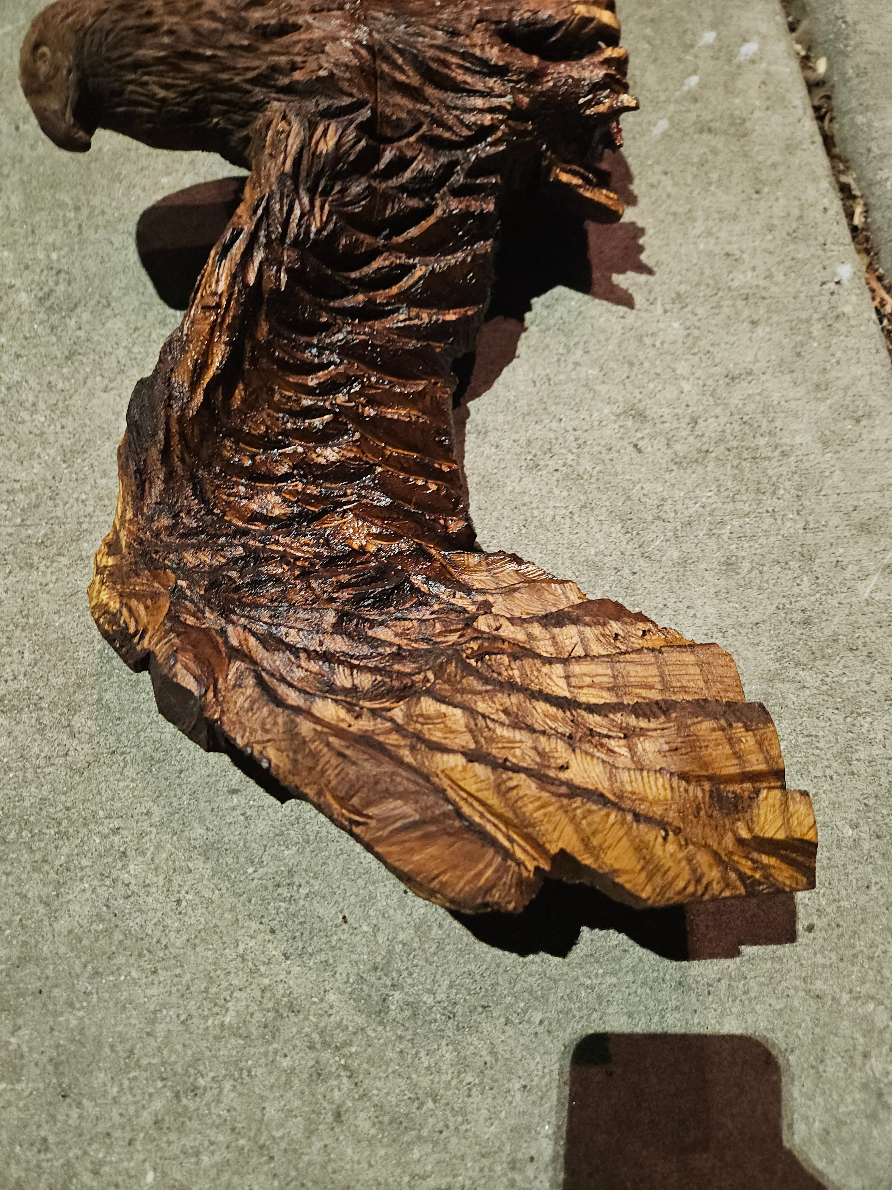 Scale Eagle Carving