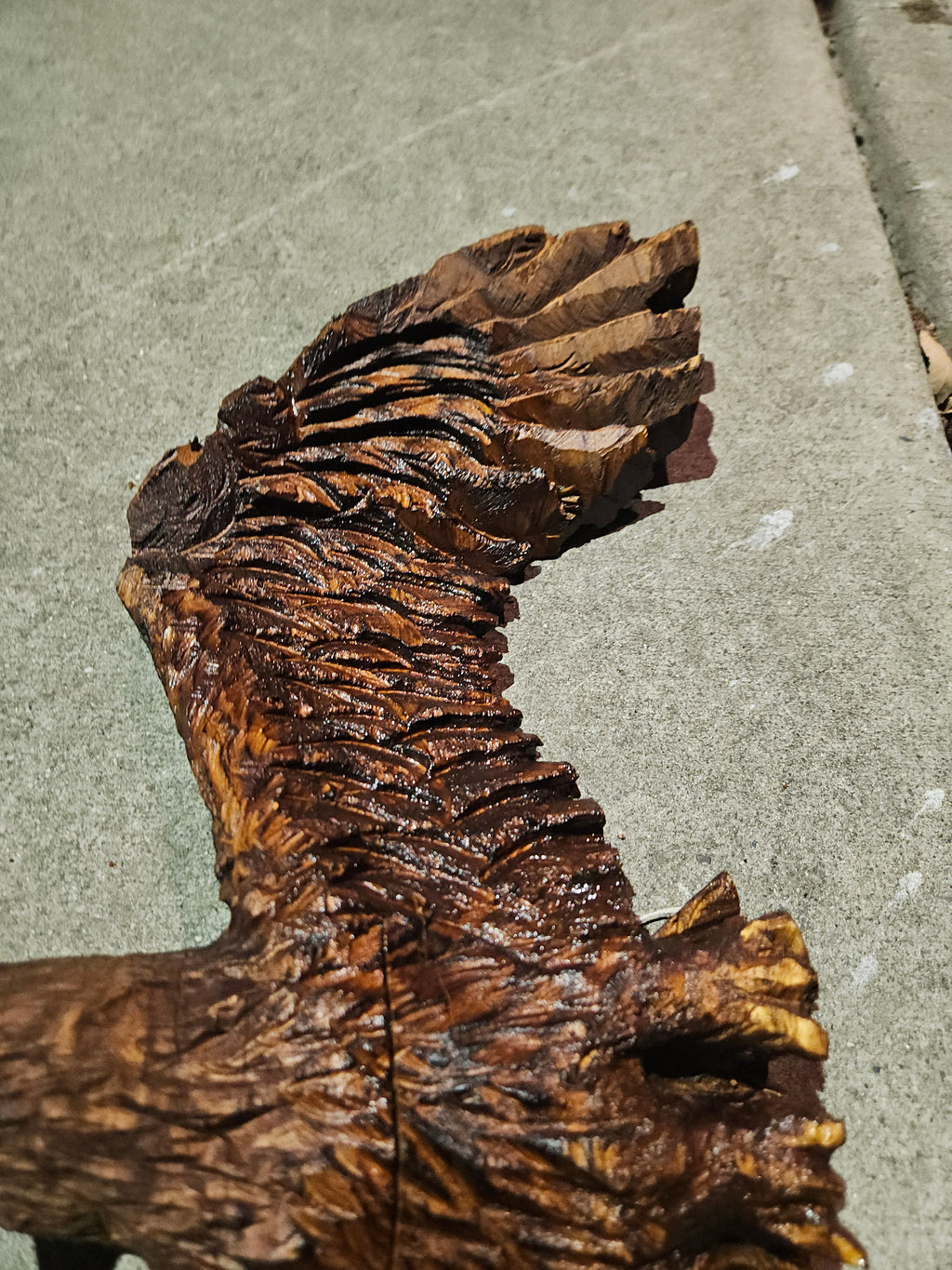 Scale Eagle Carving