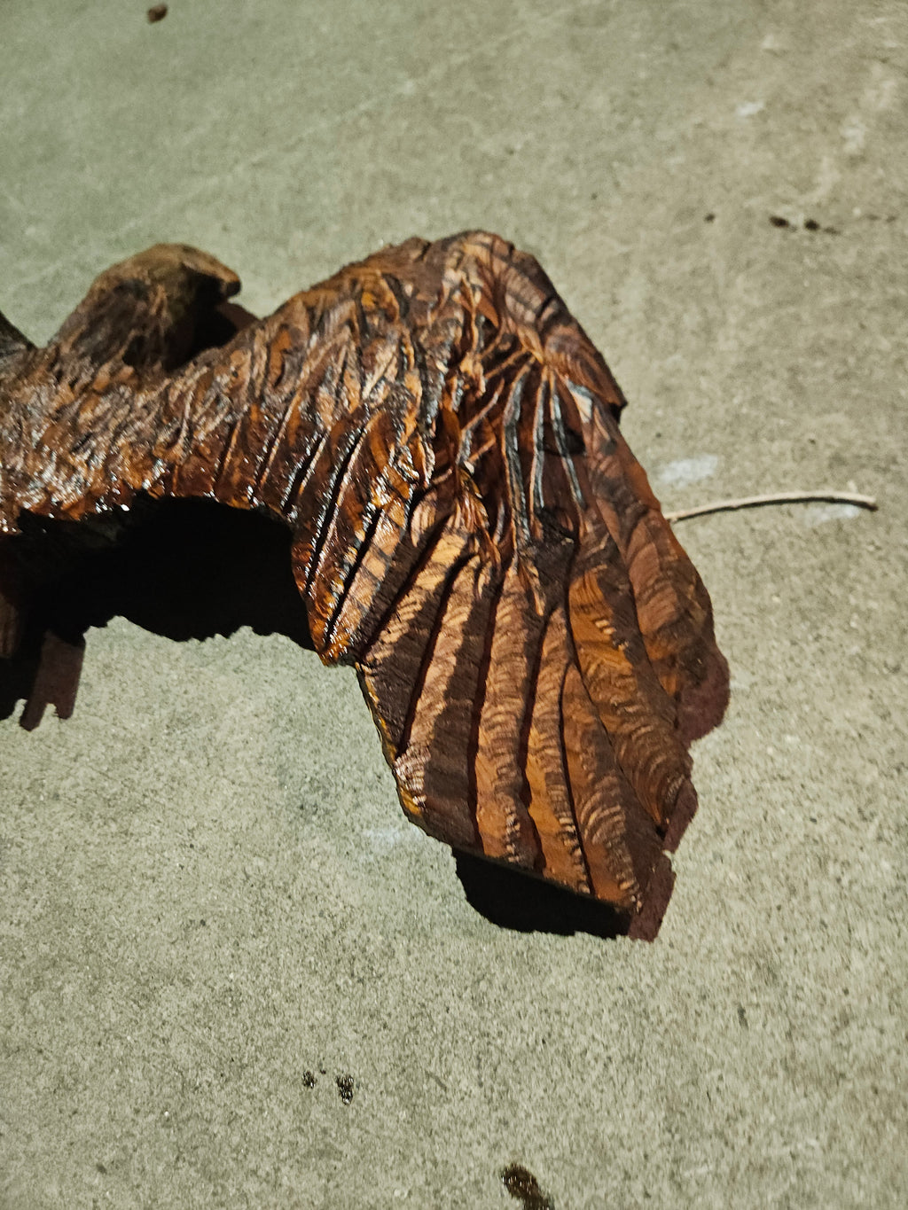 Scale Eagle Carving