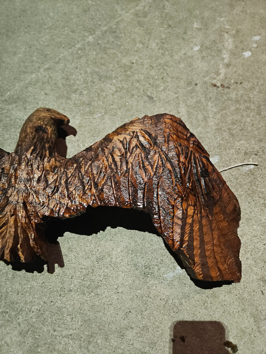 Scale Eagle Carving