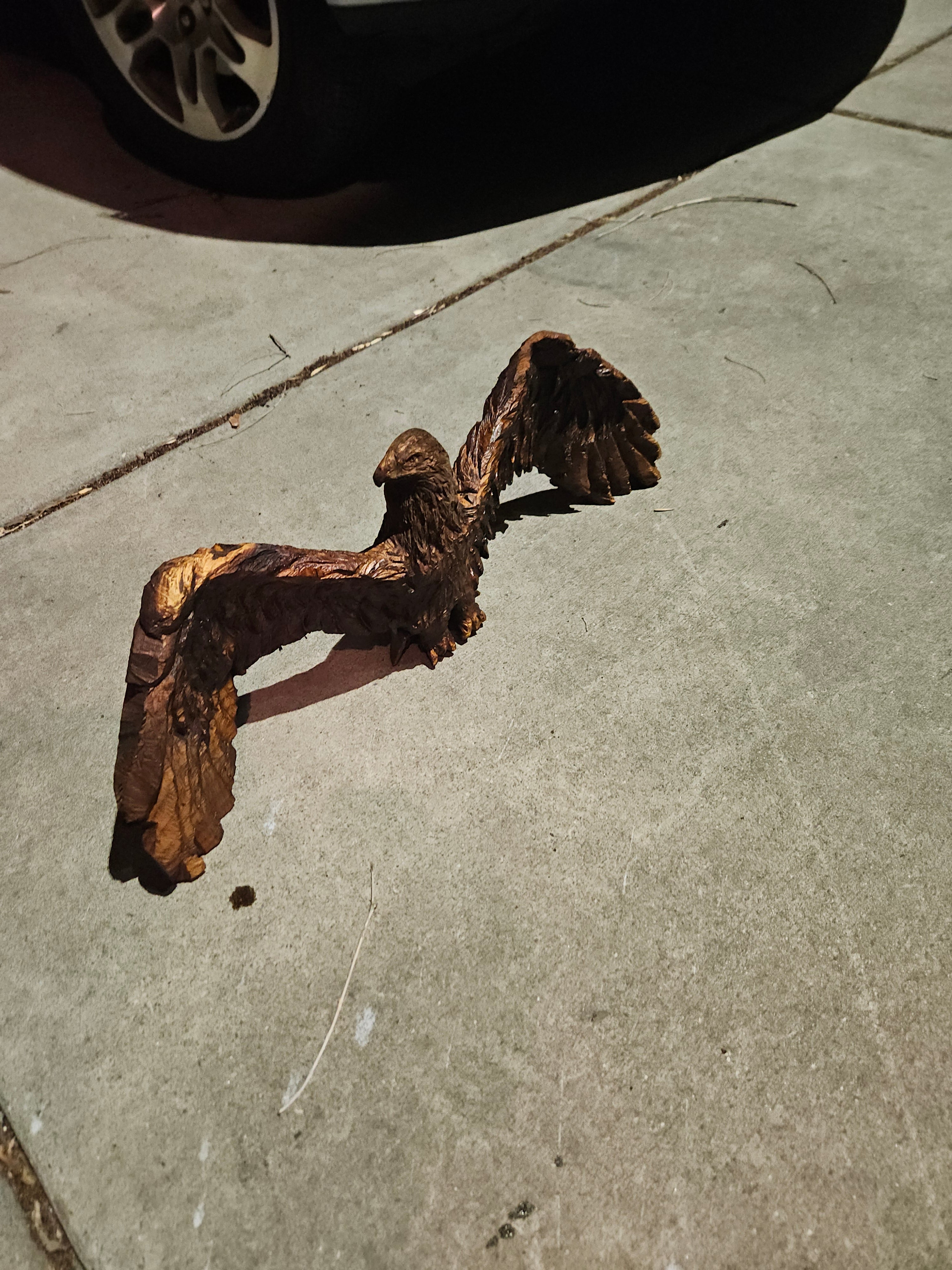 Scale Eagle Carving