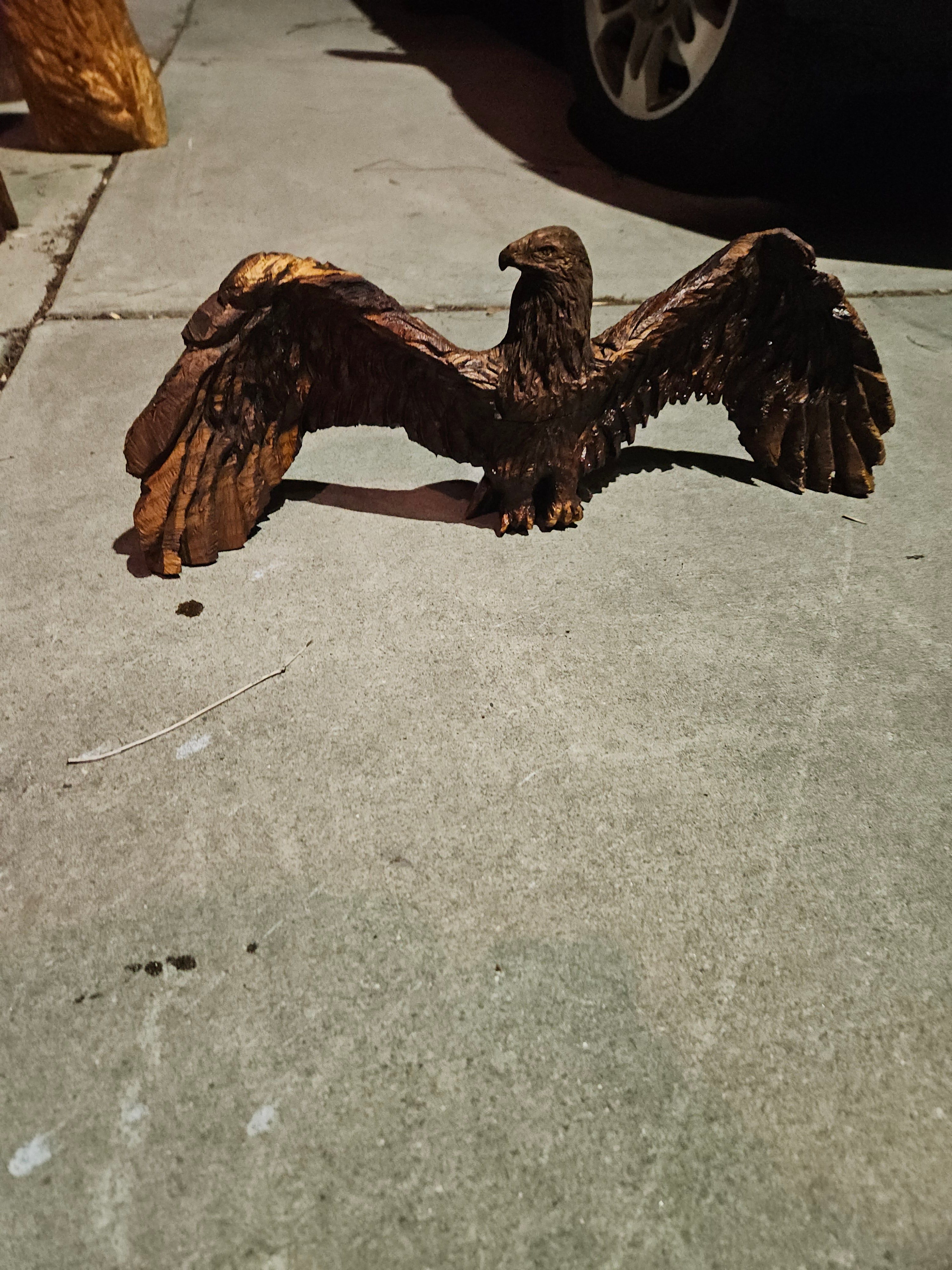 Scale Eagle Carving