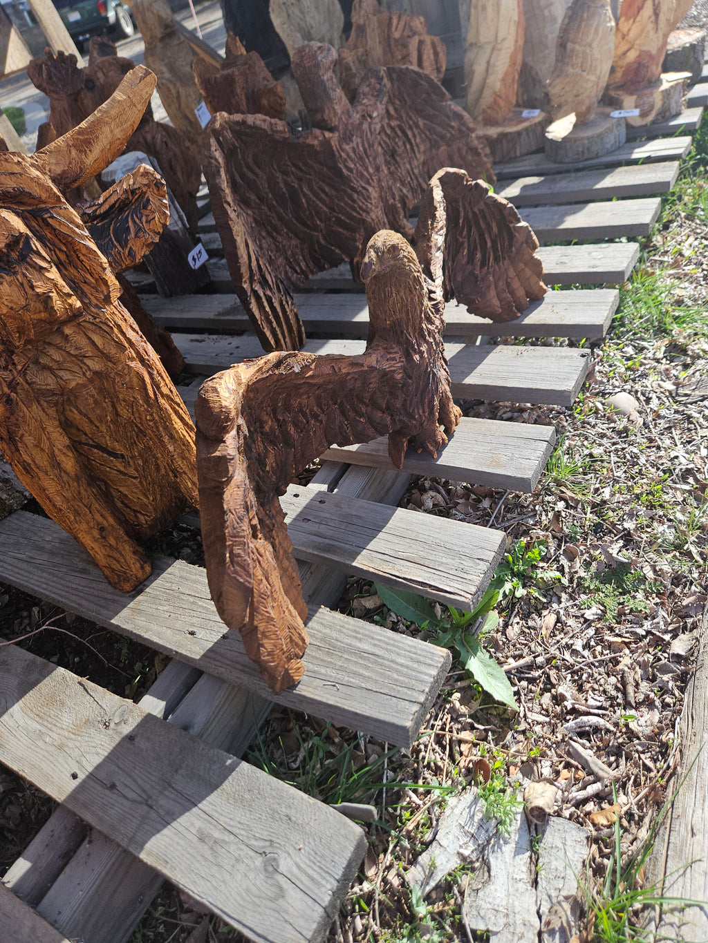 Scale Eagle Carving
