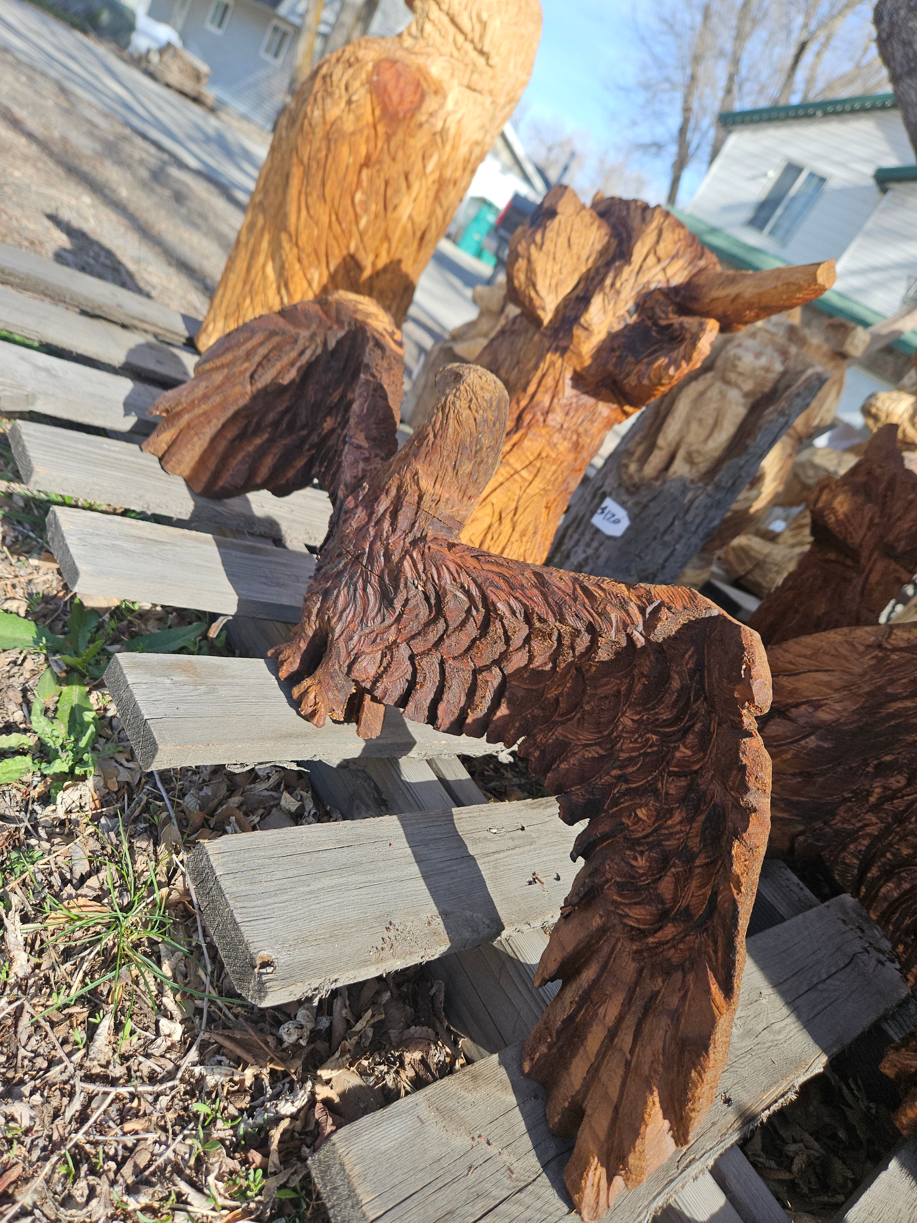 Scale Eagle Carving
