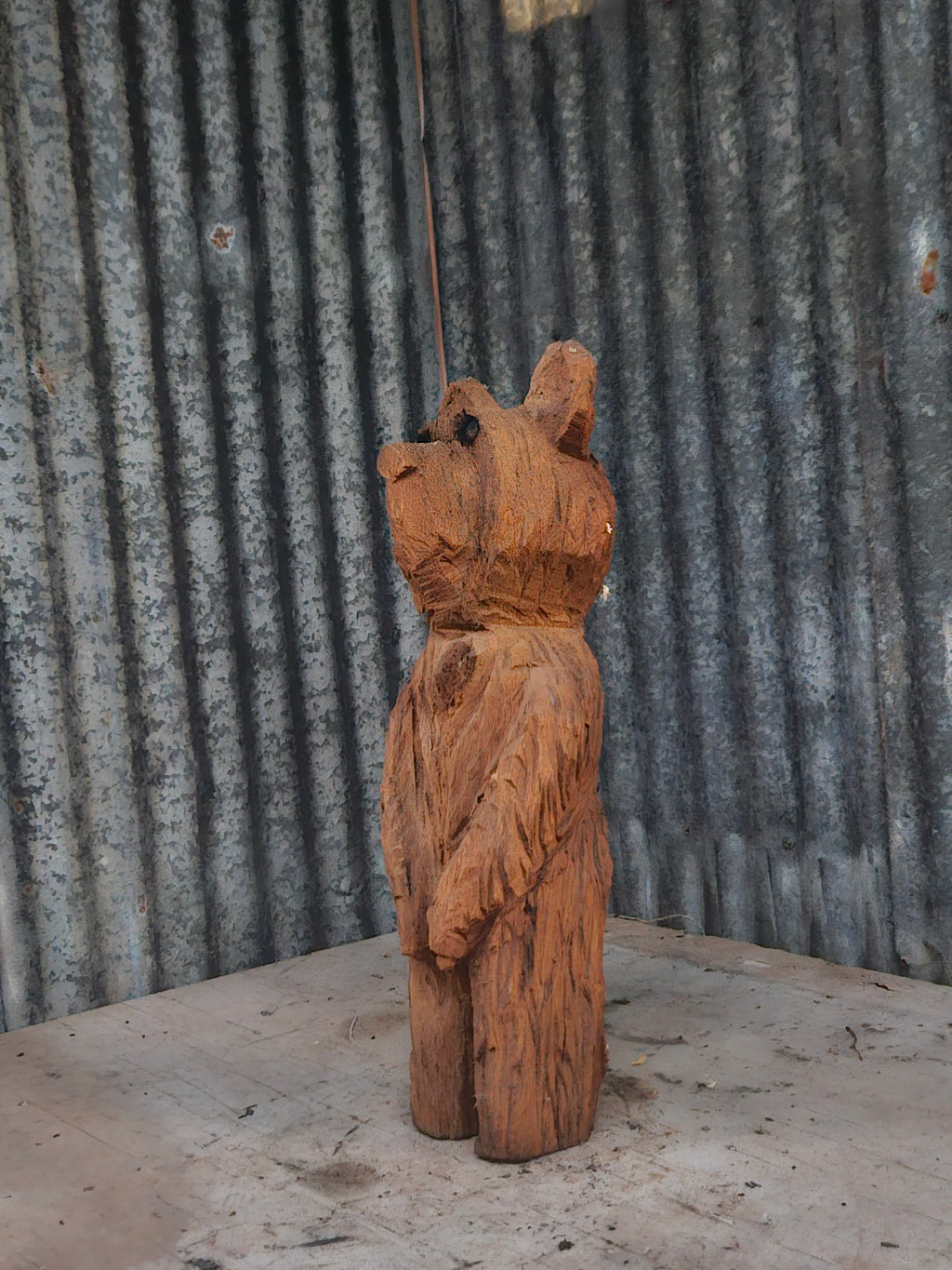Front Porch Bear Chainsaw Carving