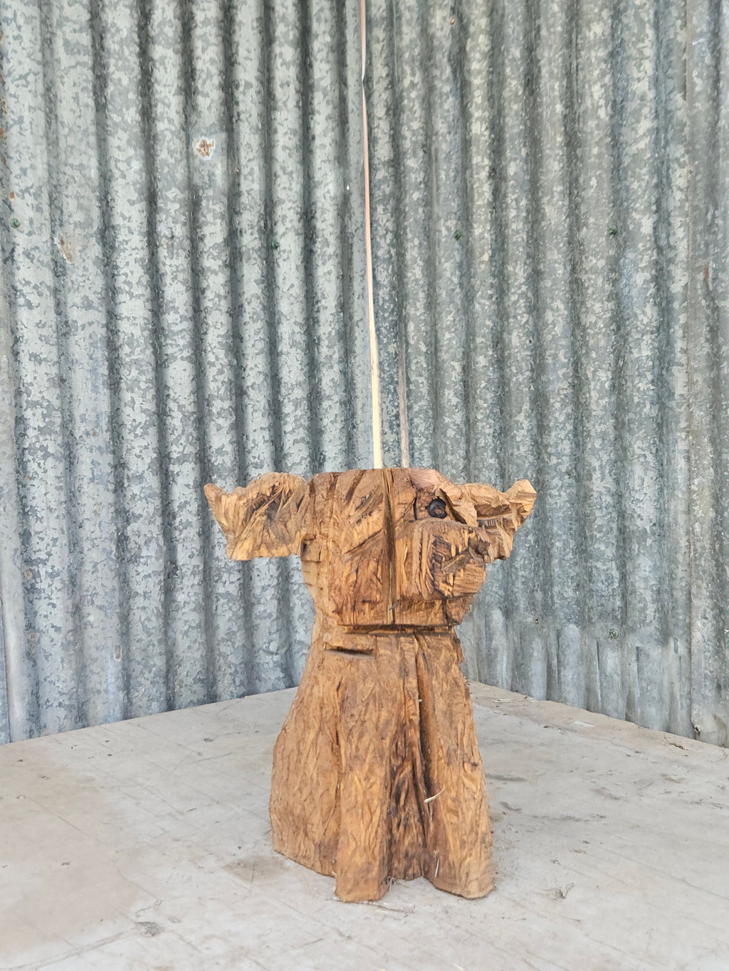 Highland Cow Carving
