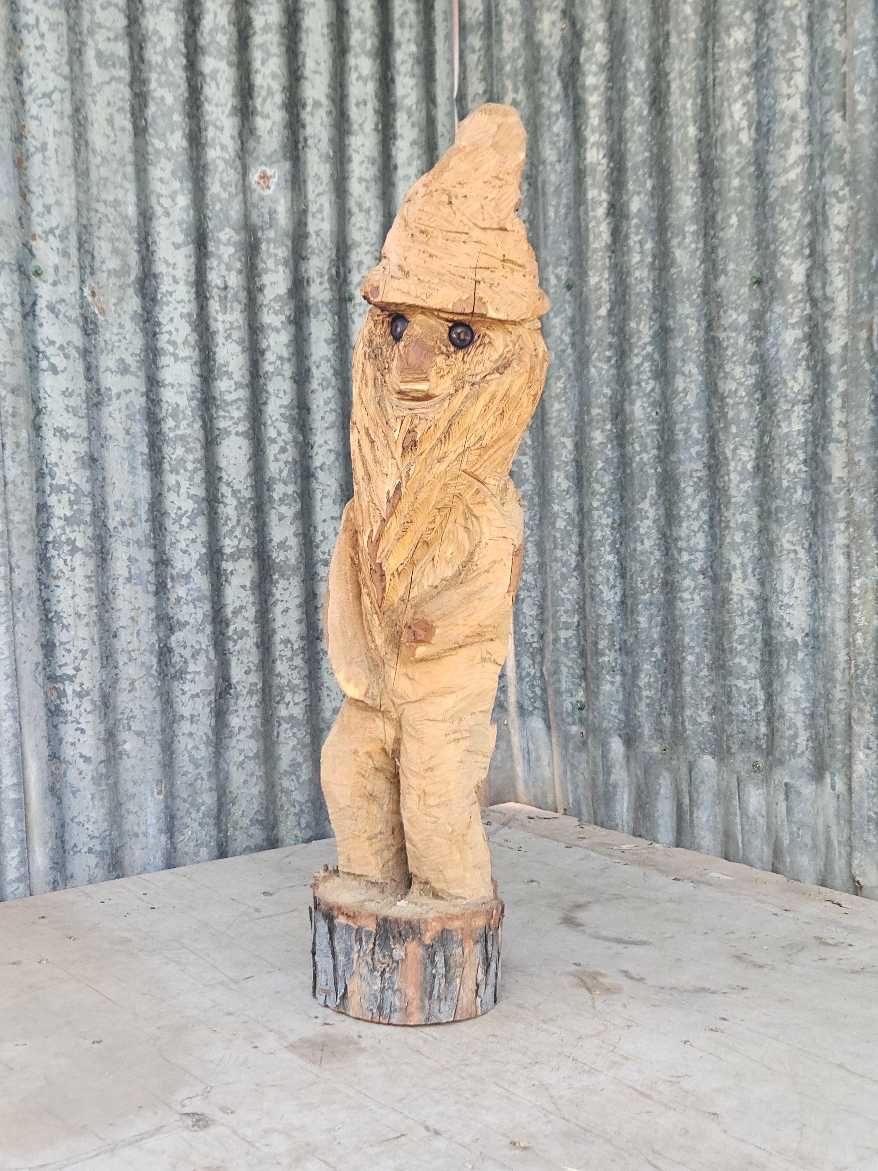 Gnome Wizard Carving