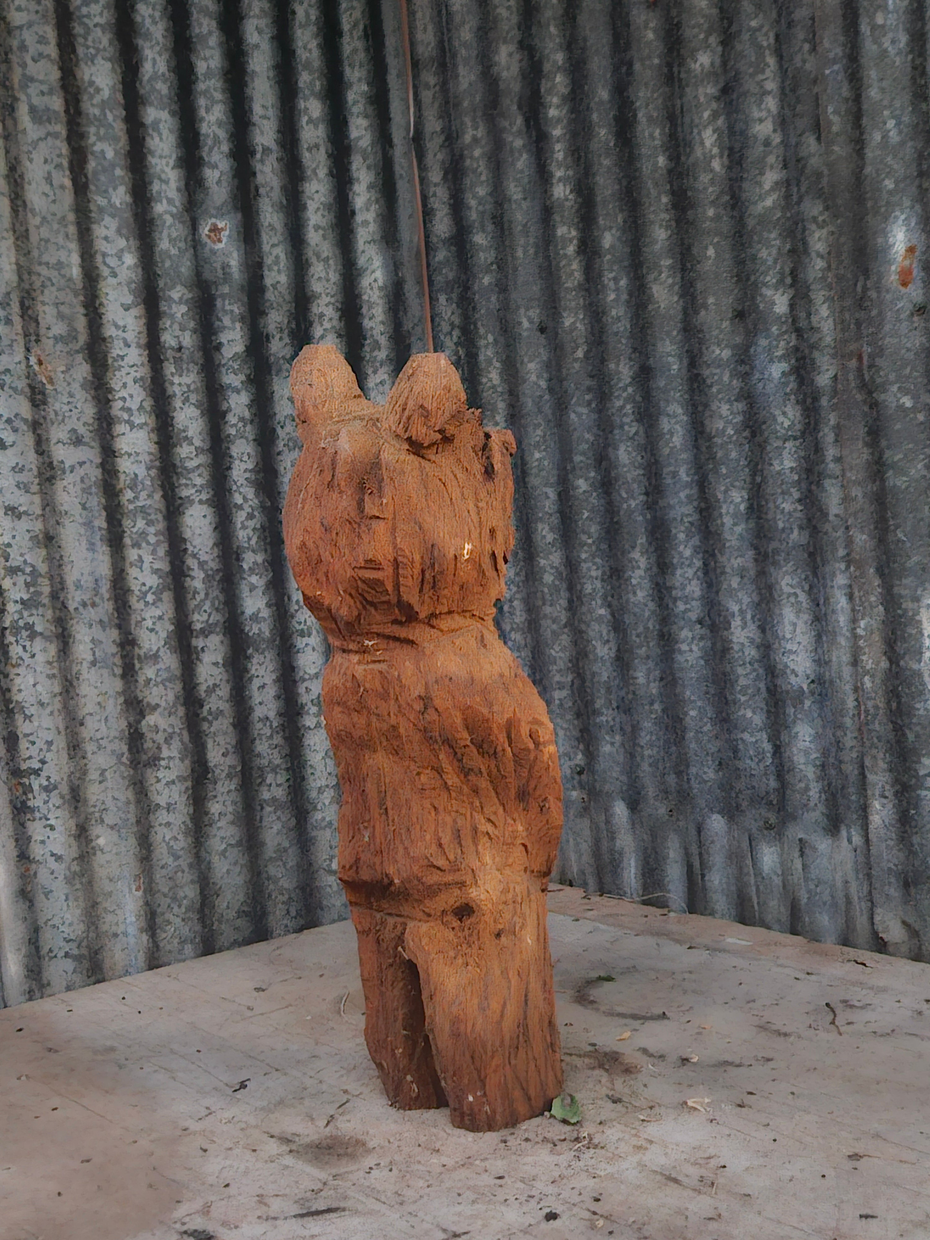 Front Porch Bear Chainsaw Carving