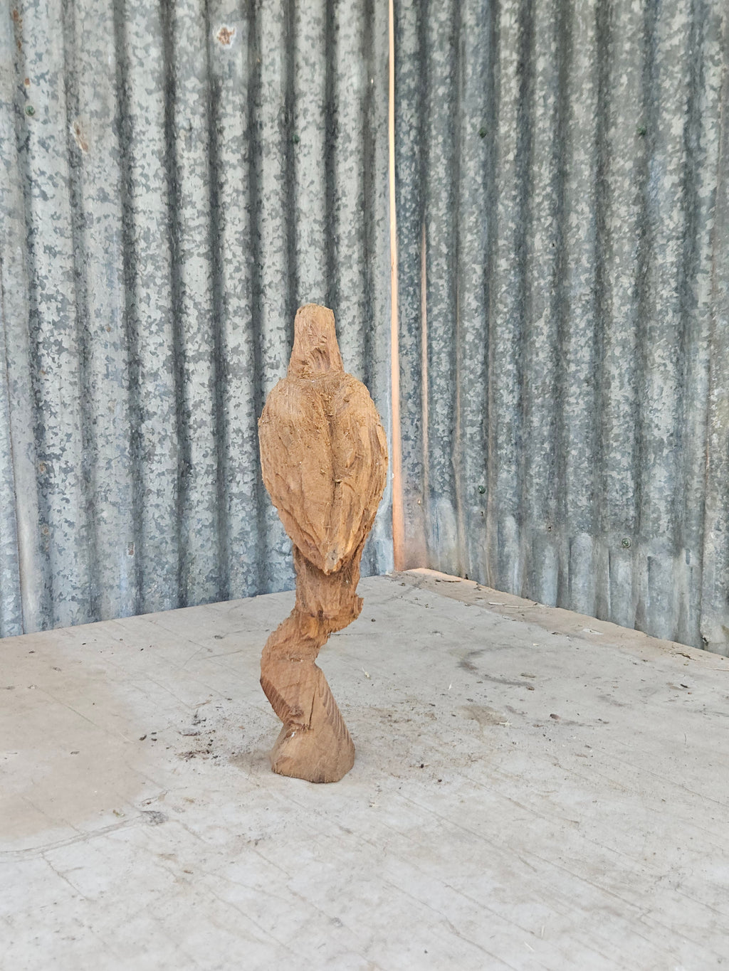 Olive Wood Bird Carving