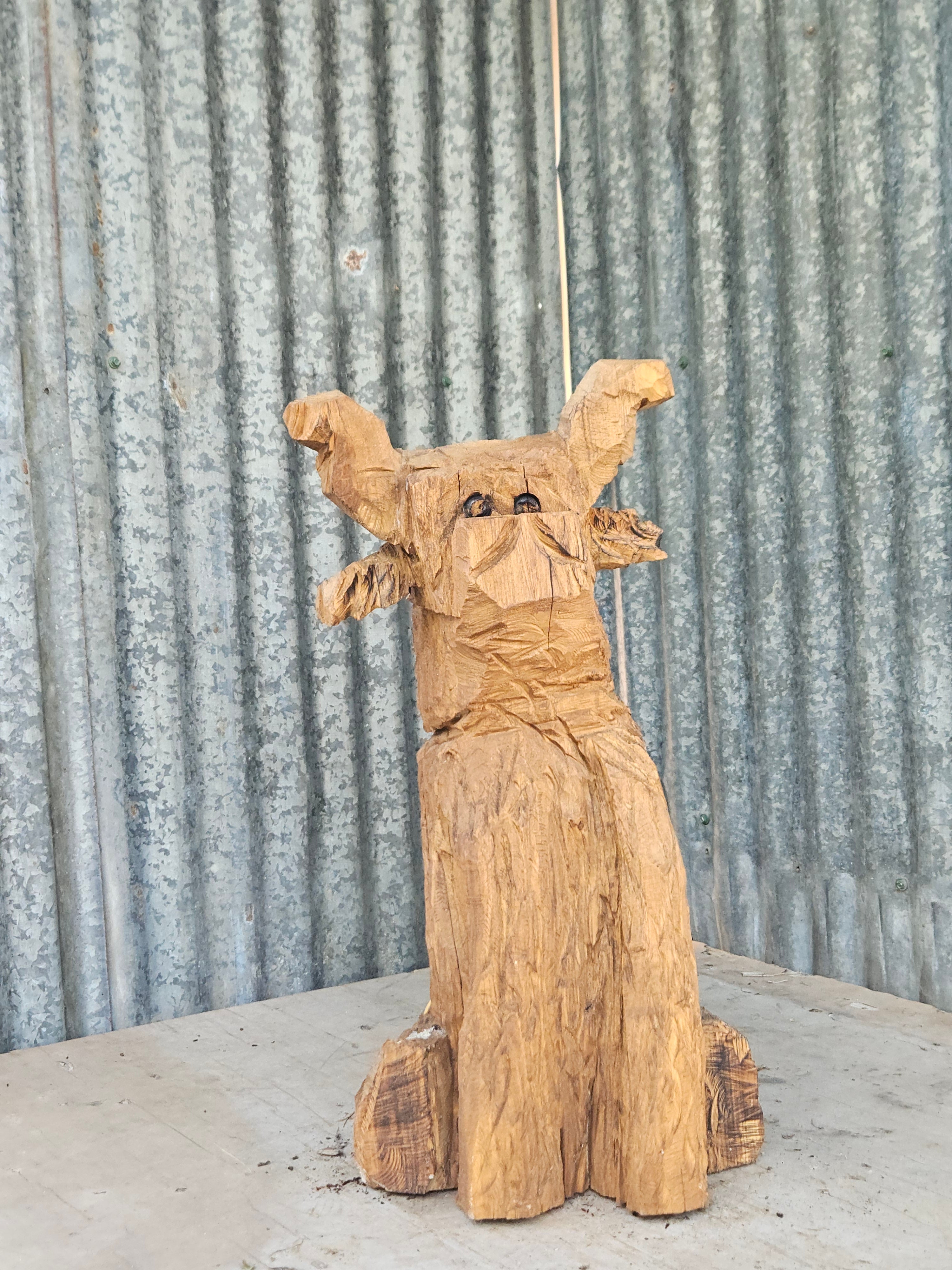 Highland Cow Carving