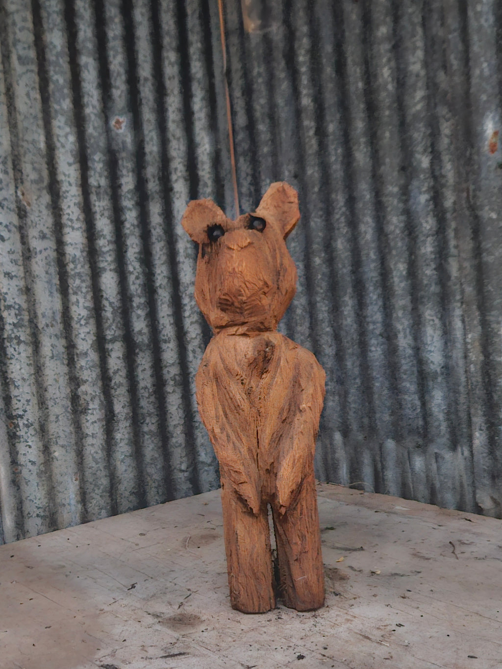 Front Porch Bear Chainsaw Carving