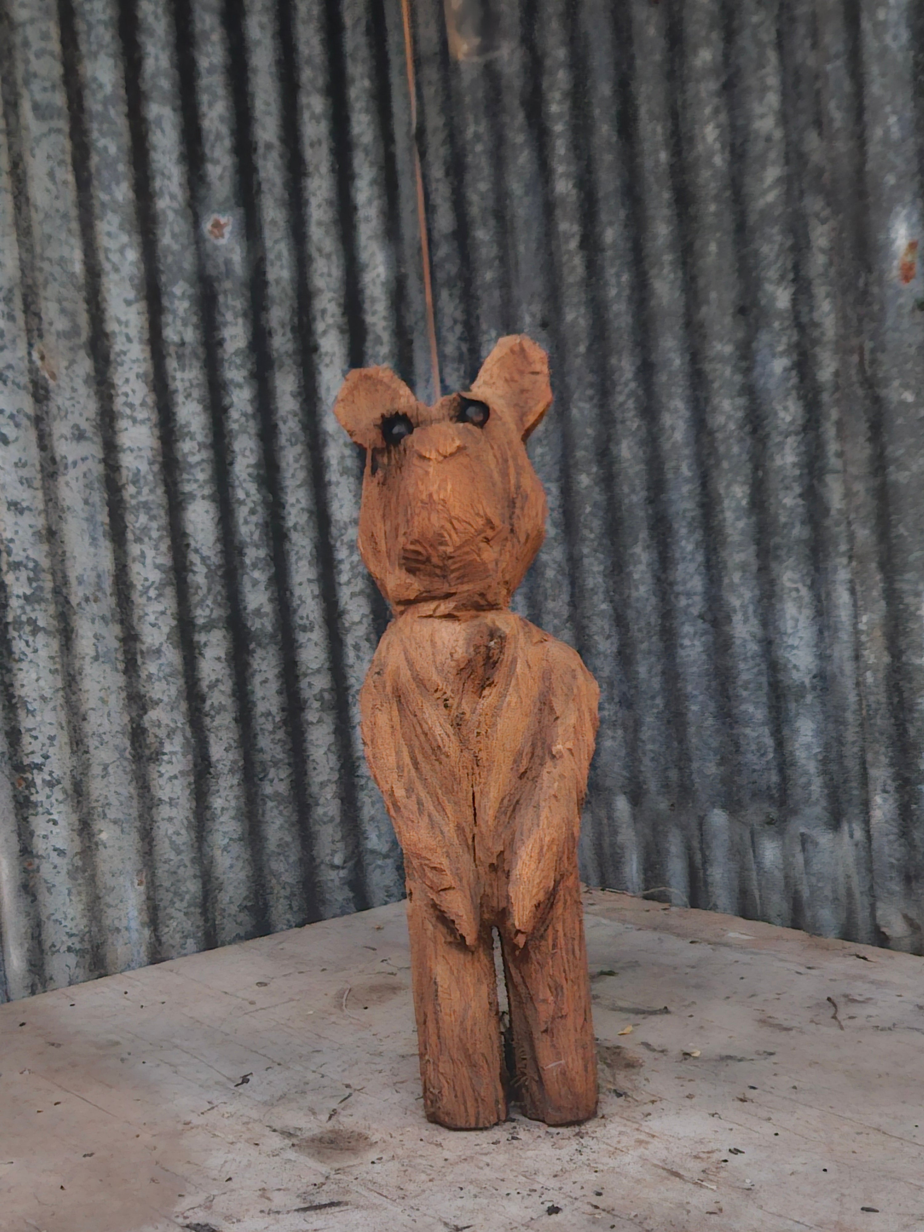 Front Porch Bear Chainsaw Carving