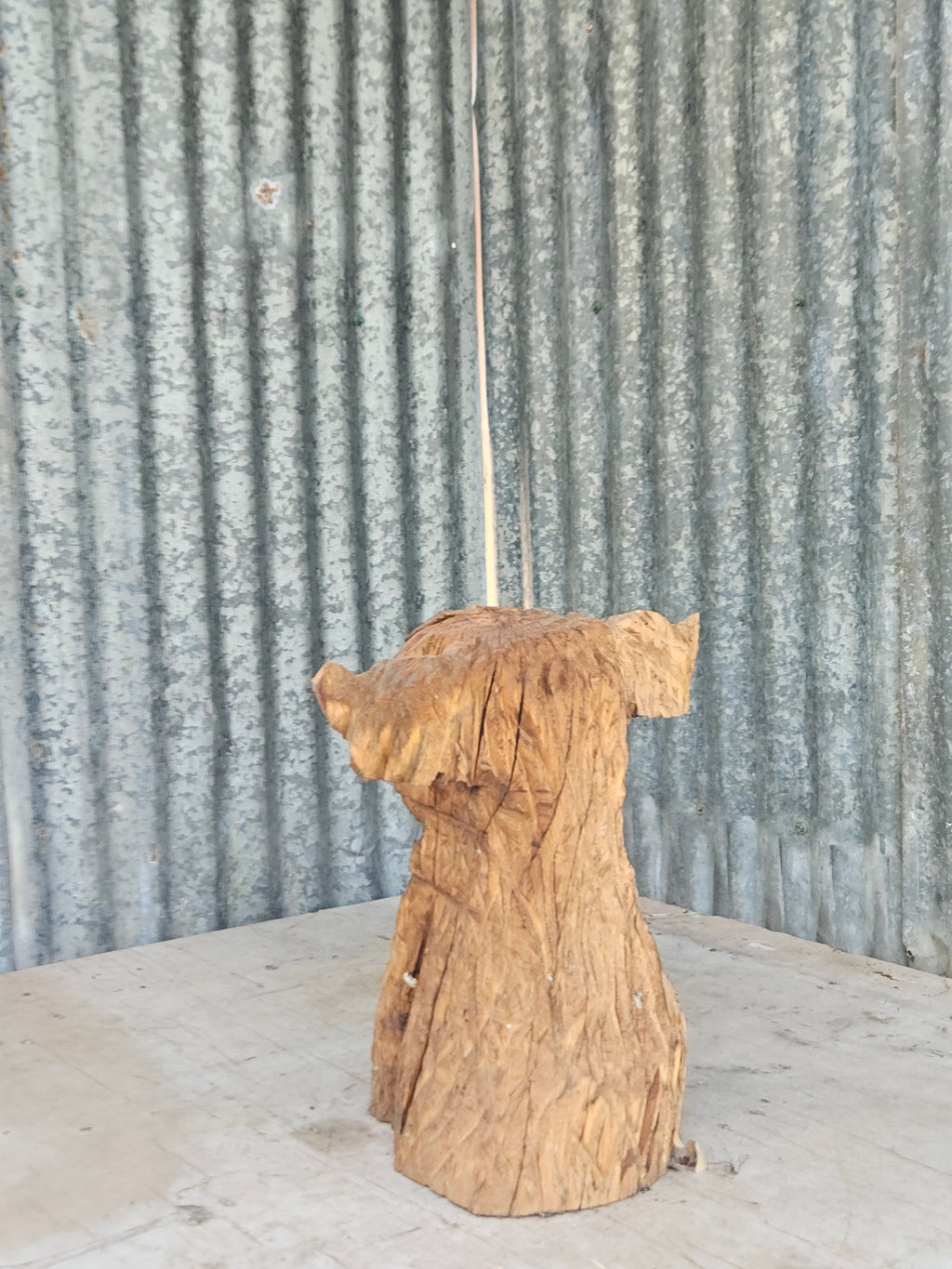 Highland Cow Carving