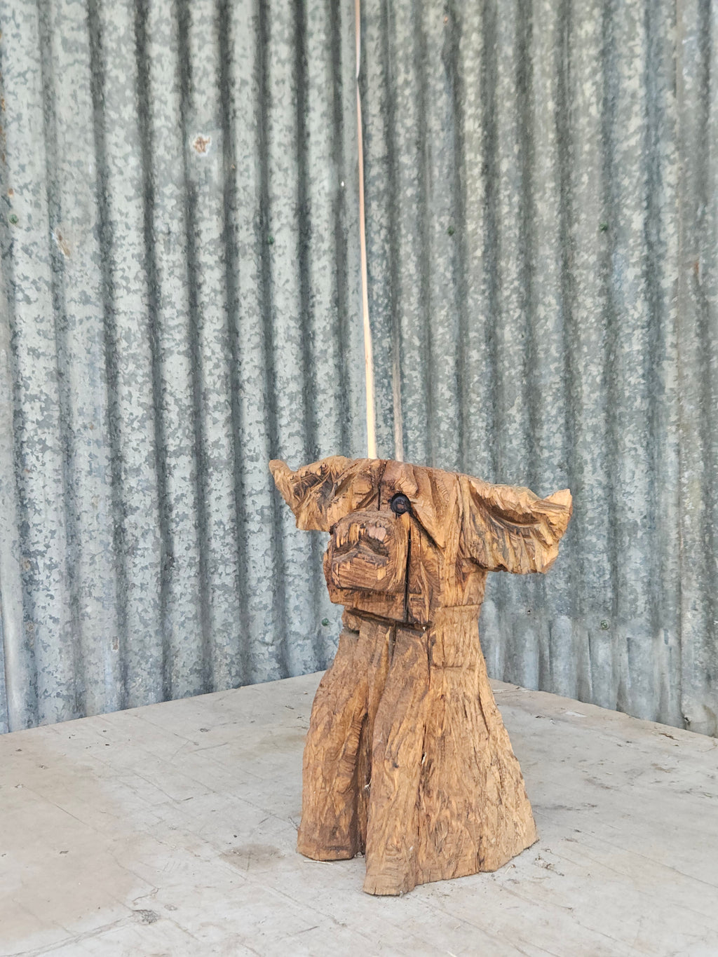 Highland Cow Carving