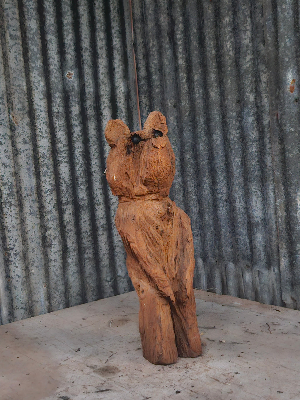 Front Porch Bear Chainsaw Carving
