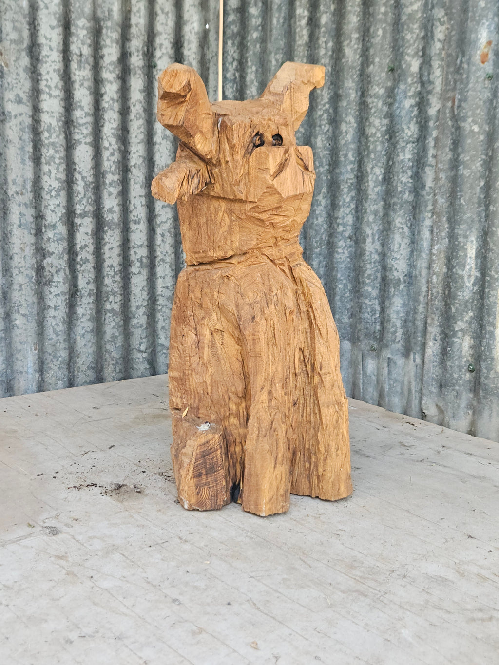 Highland Cow Carving