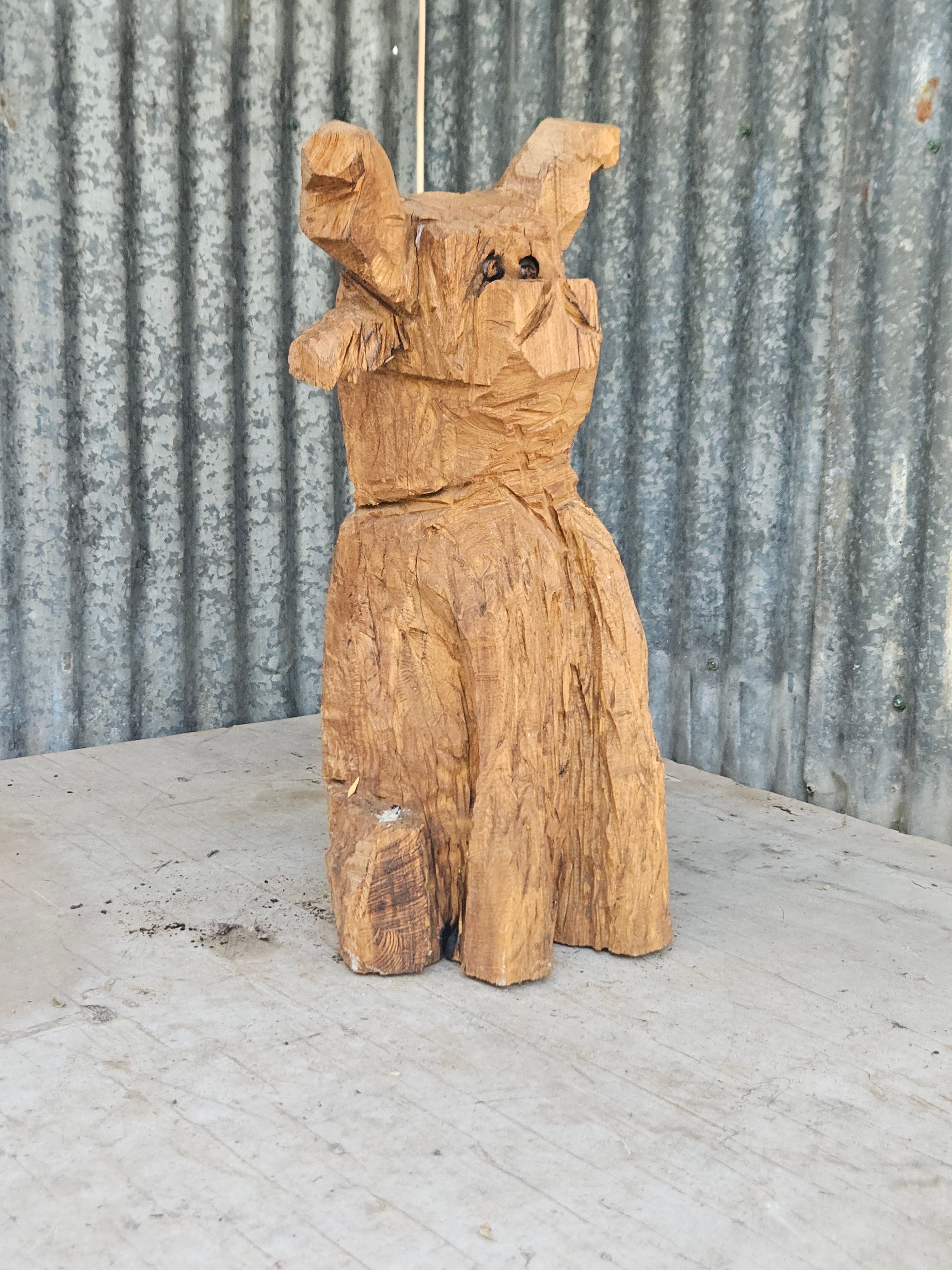 Highland Cow Carving