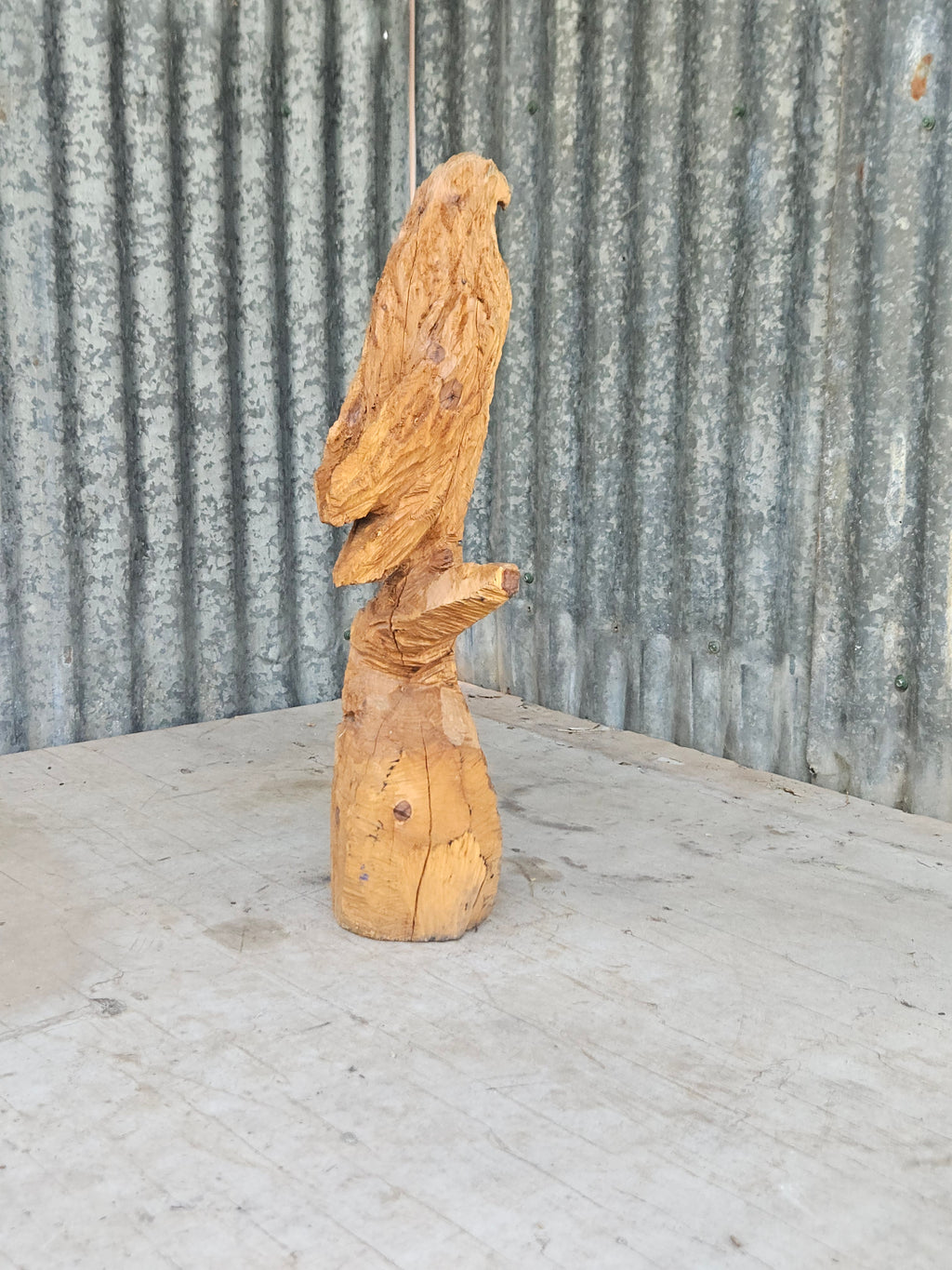 Hawk Carving