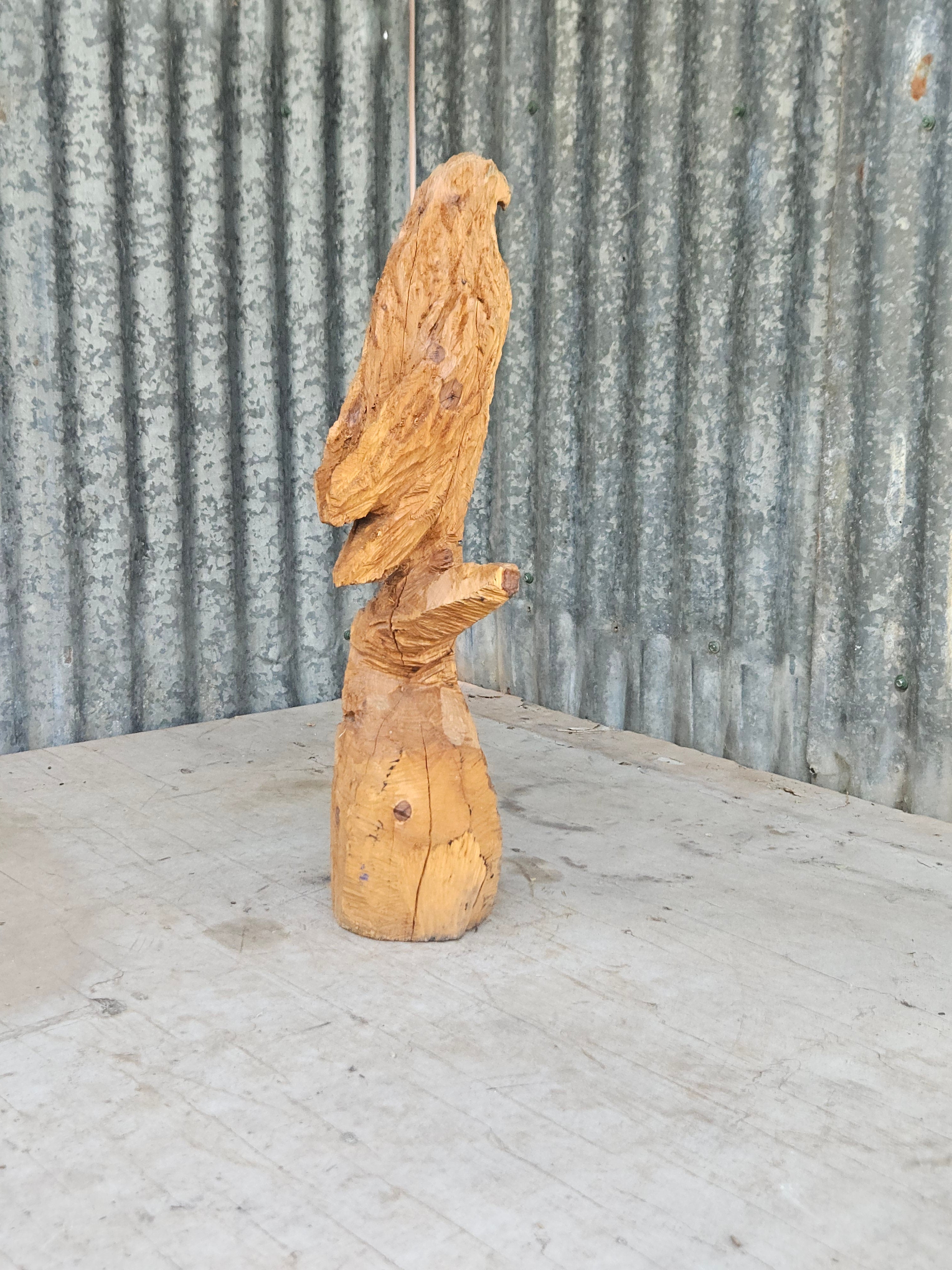 Hawk Carving
