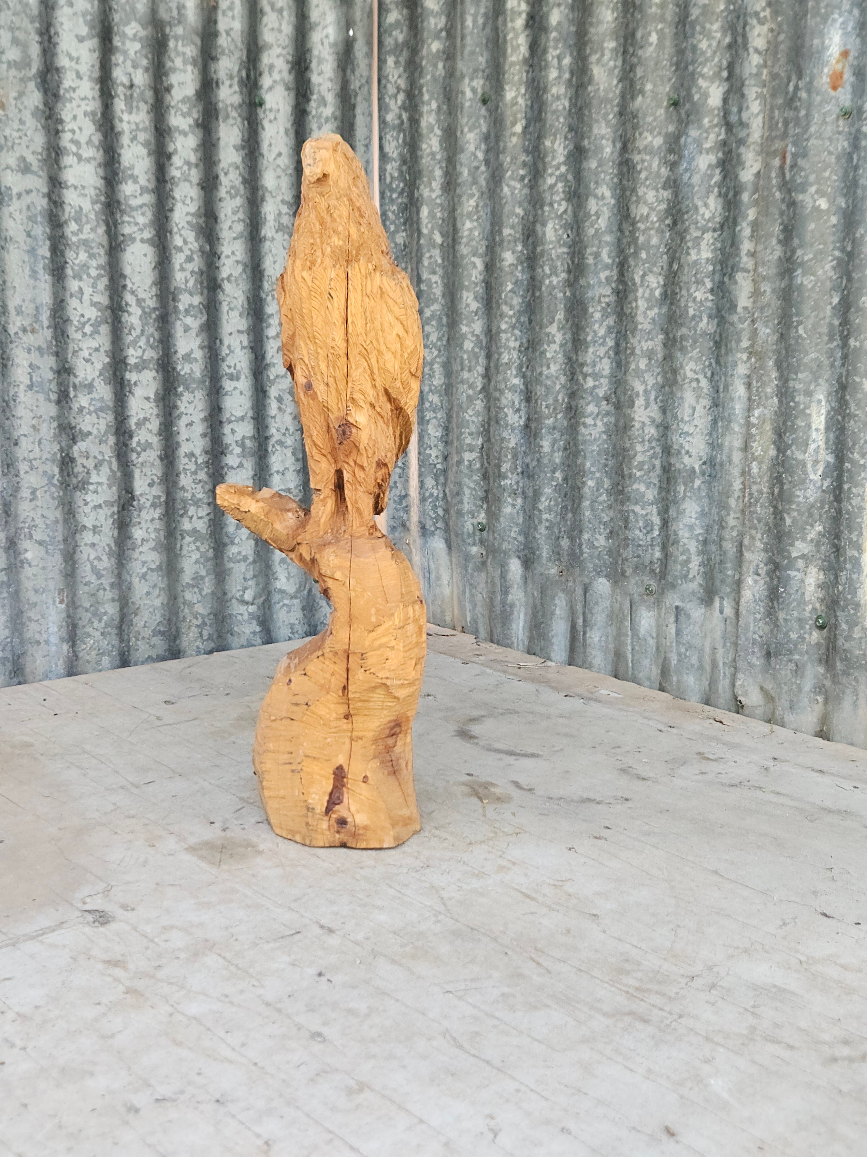Hawk Carving